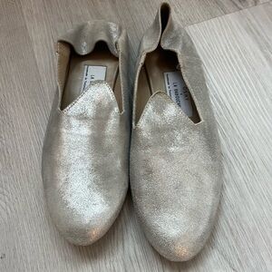 Shimmering Silver Women's Loafers